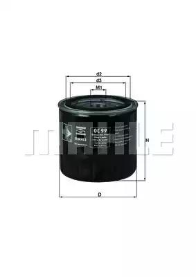 Mahle Original OC 99 Фільтр масляний Mahle Original OC 99 Фільтр масляний