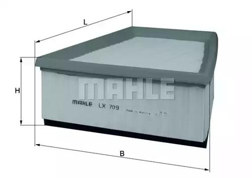 Mahle Original LX709 Фільтр повітряний Mahle Original LX709 Фільтр повітряний