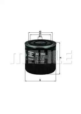 Mahle Original OC290 Oil filter