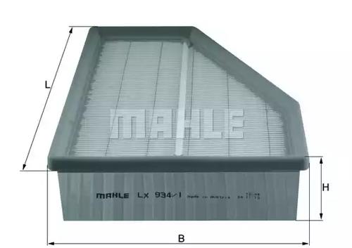Mahle Original LX934/1 Фільтр повітряний Mahle Original LX934/1 Фільтр повітряний