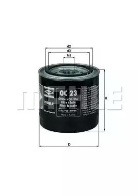 Mahle Original OC 23 OF Фільтр масляний