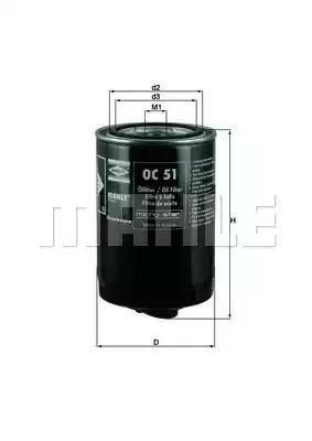 Mahle Original OC 51 Oil filter Mahle Original OC 51 Oil filter