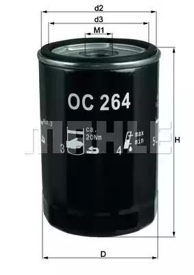 Mahle Original OC 264 Oil filter Mahle Original OC 264 Oil filter