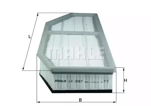 Mahle Original LX 2067 Фільтр повітряний