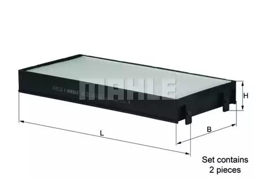 Mahle Original LA 221/S Фільтр салона Mahle Original LA 221/S Фільтр салона