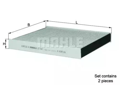 Mahle Original LAK 467/S Фільтр салону Mahle Original LAK 467/S Фільтр салону