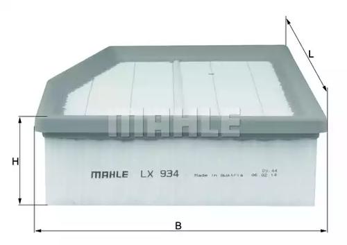 Mahle Original LX934 Фільтр повітряний