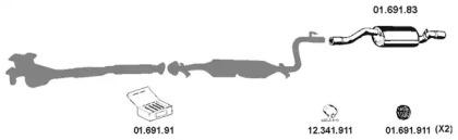 Eberspacher 012001 Schalldaempfer