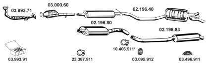 Eberspacher 022017 Muffler assy front Eberspacher 022017 Muffler assy front