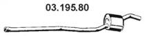 Eberspacher 03.195.80 Muffler assy front
