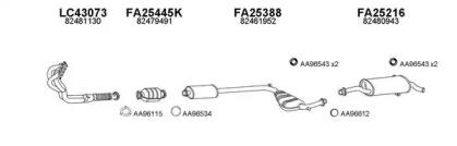 Veneporte 250044 Muffler assy front Veneporte 250044 Muffler assy front