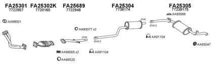 Veneporte 250077 Середній глушник вихлопних газів