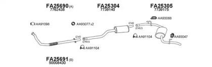 Veneporte 250080 Muffler assy front Veneporte 250080 Muffler assy front