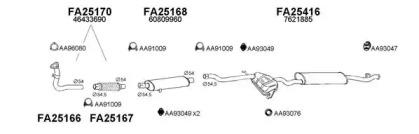 Veneporte 250181 Середній глушник вихлопних газів Veneporte 250181 Середній глушник вихлопних газів