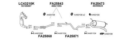 Veneporte 250435 Muffler assy front Veneporte 250435 Muffler assy front