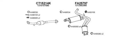 Veneporte 250437 Muffler assy front Veneporte 250437 Muffler assy front