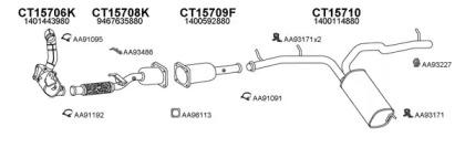 Veneporte 250446 Середній глушник вихлопних газів Veneporte 250446 Середній глушник вихлопних газів