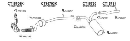 Veneporte 250447 Середній глушник вихлопних газів Veneporte 250447 Середній глушник вихлопних газів