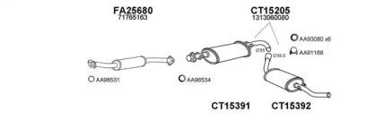Veneporte 250452 Muffler assy front Veneporte 250452 Muffler assy front