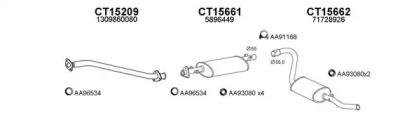 Veneporte 250461 Глушник вихлопних газів кінцевий Veneporte 250461 Глушник вихлопних газів кінцевий