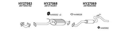 Veneporte 270008 Середній глушник вихлопних газів Veneporte 270008 Середній глушник вихлопних газів