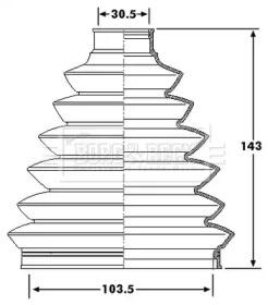 Borg & Beck BCB6181 Пильник привідного валу Borg & Beck BCB6181 Пильник привідного валу