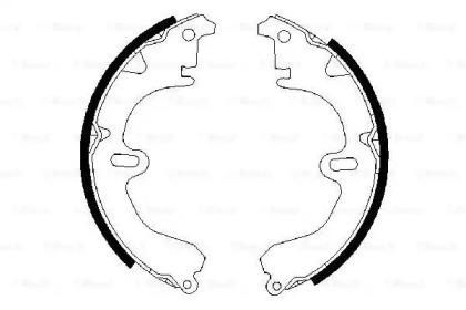 Bosch 0 986 487 203 Колодки гальмівні Bosch 0 986 487 203 Колодки гальмівні