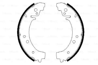 Bosch 0 986 487 217 Колодки тормозные Bosch 0 986 487 217 Колодки тормозные