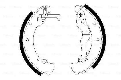 Bosch 0 986 487 312 Brake pads