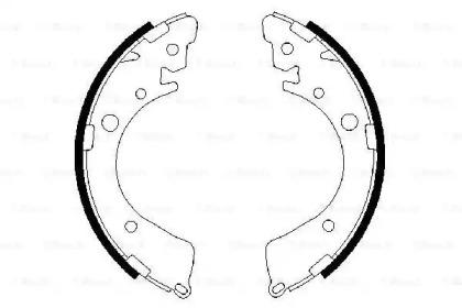 Bosch 0 986 487 323 Колодки гальмівні
