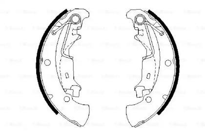 Bosch 0 986 487 675 Колодки гальмівні