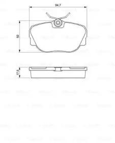 Bosch 0 986 491 730 Brake pads Bosch 0 986 491 730 Brake pads