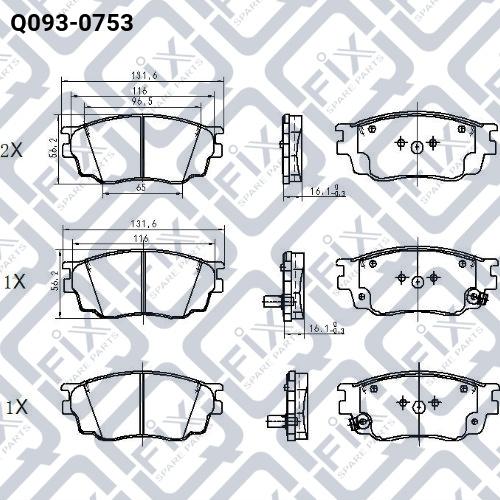 Q-FIX Q093-0753 Brake pads