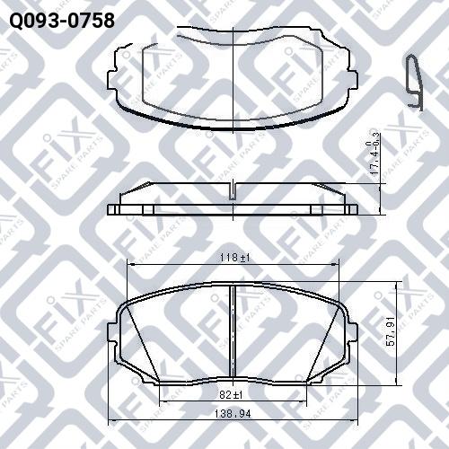 Q-FIX Q093-0758 Brake pads