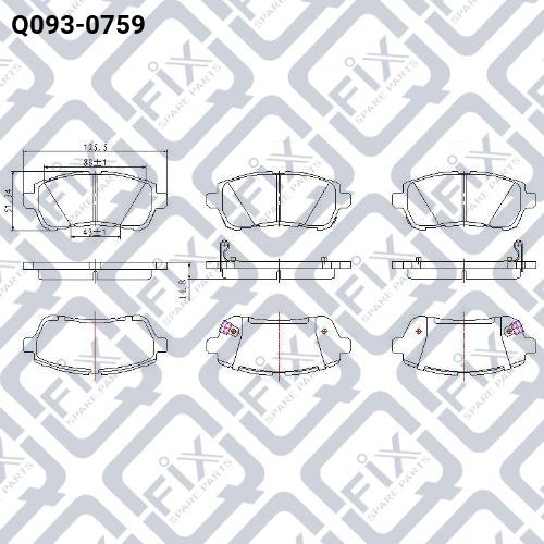 Q-FIX Q093-0759 Brake pads Q-FIX Q093-0759 Brake pads