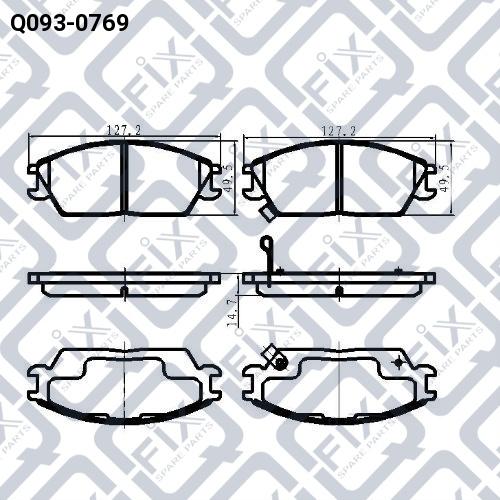 Q-FIX Q093-0769 Колодки гальмівні Q-FIX Q093-0769 Колодки гальмівні
