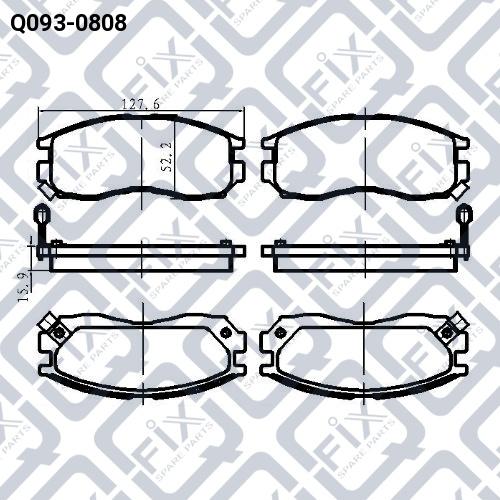 Q-FIX Q093-0808 Колодки тормозные Q-FIX Q093-0808 Колодки тормозные