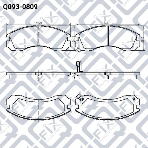 Q-FIX Q093-0809 Brake pads
