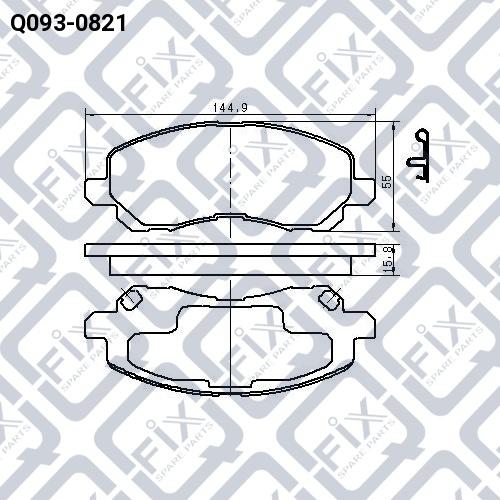 Q-FIX Q093-0821 Brake pads