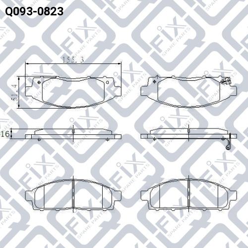 Q-FIX Q093-0823 Brake pads Q-FIX Q093-0823 Brake pads