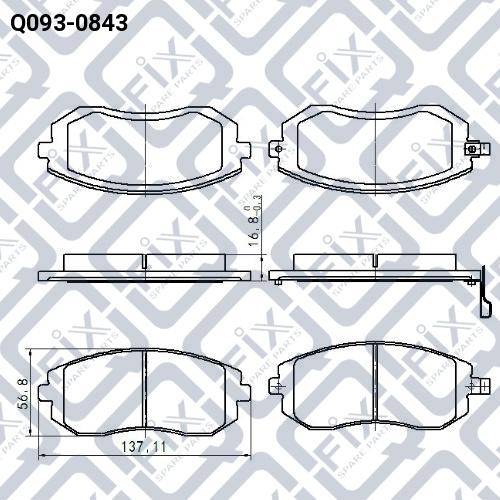 Q-FIX Q093-0843 Колодки тормозные Q-FIX Q093-0843 Колодки тормозные