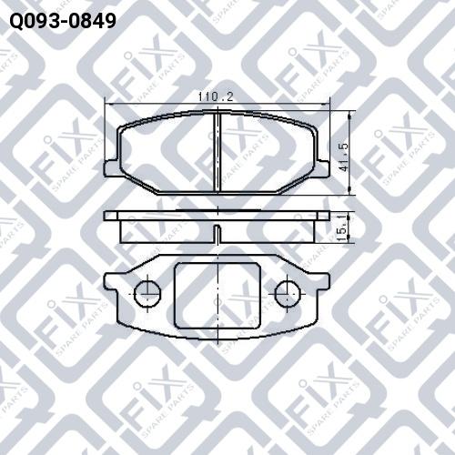 Q-FIX Q093-0849 Brake pads Q-FIX Q093-0849 Brake pads