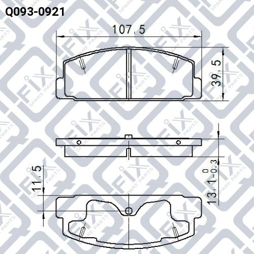 Q-FIX Q093-0921 Brake pads