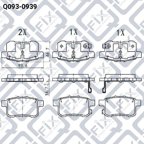 Q-FIX Q093-0939 Brake pads Q-FIX Q093-0939 Brake pads