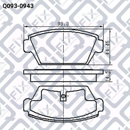 Q-FIX Q093-0943 Колодки гальмівні Q-FIX Q093-0943 Колодки гальмівні