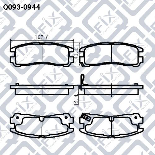 Q-FIX Q093-0944 Колодки гальмівні