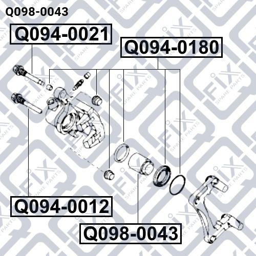 Q-FIX Q0980043 Piston assy caliper