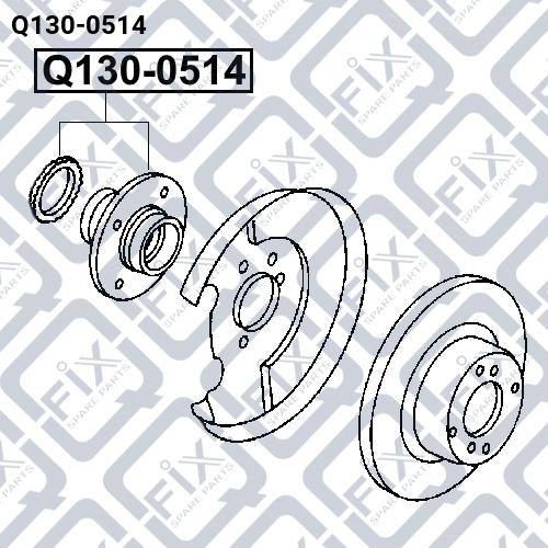 Q-FIX Q130-0514 Маточина колеса Q-FIX Q130-0514 Маточина колеса
