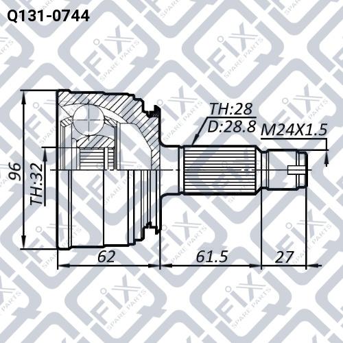 Q-FIX Q131-0744 Шрус Q-FIX Q131-0744 Шрус