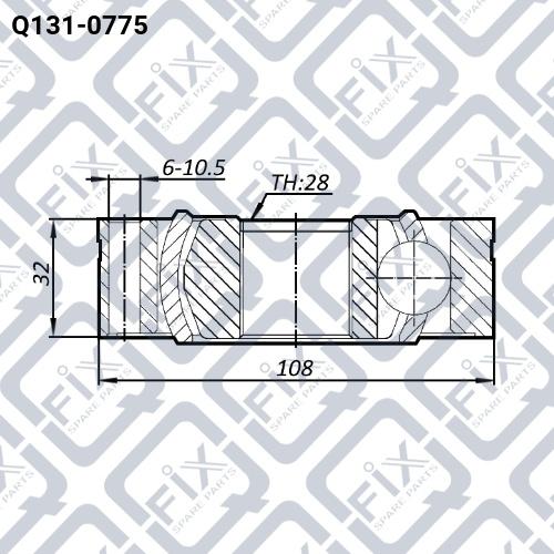 Q-FIX Q131-0775 Шрус внутренний